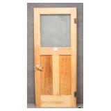 Vintage Wood Door w/Glass Vintage Wood Door w/Glass