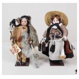 Silhouette Porcelain Dolls / 2 Pc Silhouette Porcelain Dolls / 2 Pc