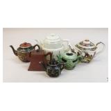 Ceramic & Stone Teapots / 6 pc Ceramic & Stone Teapots / 6 pc