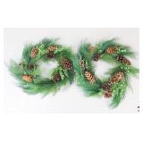 Christmas Wreaths / 2 Pc Christmas Wreaths / 2 Pc