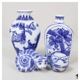 Blue & White Decor Assortment / 4 Pc Blue & White Decor Assortment / 4 Pc