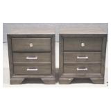 Pair Of Grey Night Stands Pair Of Grey Night Stands