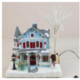 Avon Holiday Splendor Fiber Optic House Figurine Avon Holiday Splendor Fiber Optic House Figurine