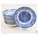 12 Liberty Blue Fruit Bowls 12 Liberty Blue Fruit Bowls