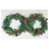 Christmas Wreaths / 2 Pc Christmas Wreaths / 2 Pc