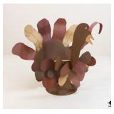 Metal Turkey Planter Holder Metal Turkey Planter Holder