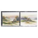 Original Watercolors on Paper by Soonthorn 2/PC