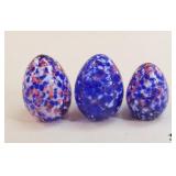 Bohemia/Bohdana Crystal/Glass Eggs / 3 pc