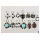 Sterling & Stone Pendants / 13 pc