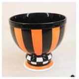 Glazed Ceramic Pedestal Bowl