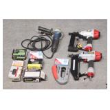 Pneumatic Brad Nail guns & Angle Grinder