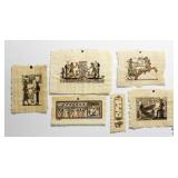 Egyptian Papyrus Prints 6/PC