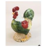 Sakura Hand-Painted Rooster Cookie Jar