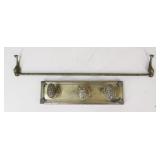 Brass Towel Holders / 2 Pc