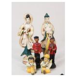 Abco + Hand-Painted Figurines / 6 Pc