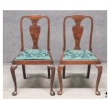 Pair of Queen Anne Dining Chairs
