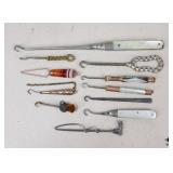 Vintage Button Hooks + / 11 Pc