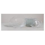 Glass Fish Platters & Plates / 19 Pc