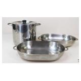Oval Roaster & Martha Stewart Stock Pot w/Strainer