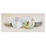 Painted Plate Set / 13 pc