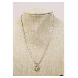 14k Gold Necklace w/Horse Pendant