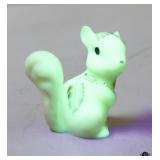 Fenton Burmese Satin Glass Squirrel