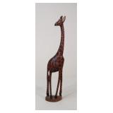 Wooden 2 Foot Giraffe Figurine