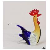 Art Glass Rooster Figurine