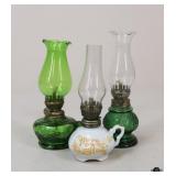 Vintage Oil Lamps / 3 Pc
