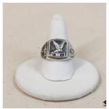 Sz 8 Sterling Fraternal Order Of Eagles Ring