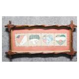 Quilted Fabric- Vintage Adirondack Frame