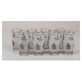 Frosted Leaf Tumblers / 8 Pc