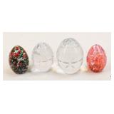 Bohemia/Bohdana Crystal Eggs / 4 pc