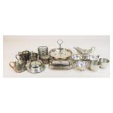 Silver Plate Serving Dishes / 17 pcs