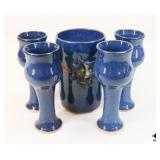 Handmade Ceramic Goblets and Vessel