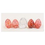 Bohemia/Bohdana Crystal Eggs / 7 pc