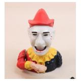 Cast Iron Clown Bank