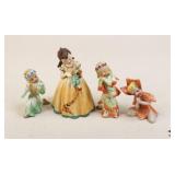 Vintage Porcelain Figurines / 4 pcs