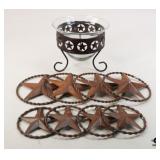 Metal Star Decor / 9 pcs