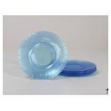 Iridescent Salad Plates / 4 Pc