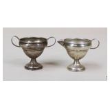 Sterling Weighted Sugar & Creamer Set / 2 Pc