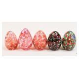 Bohemia/Bohdana Crystal Eggs /5 pc