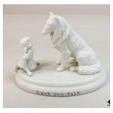 Porcelain "Cant you talk" Figurine
