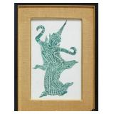 Green Temple Rubbing