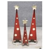 Metal Christmas Trees / 3 pc