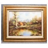 Original Painting on Canvas Signed Salinsky