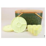 Burlington Basket Co. Picnic Basket Set "Hawkeye"