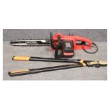 Craftsman Electric Chainsaw & Fiskars Lopper