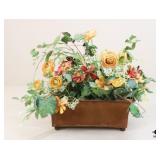 Artificial Arrangement w/Metal Container