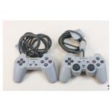 Pair of PlayStation Dual Shock Controllers for PS1